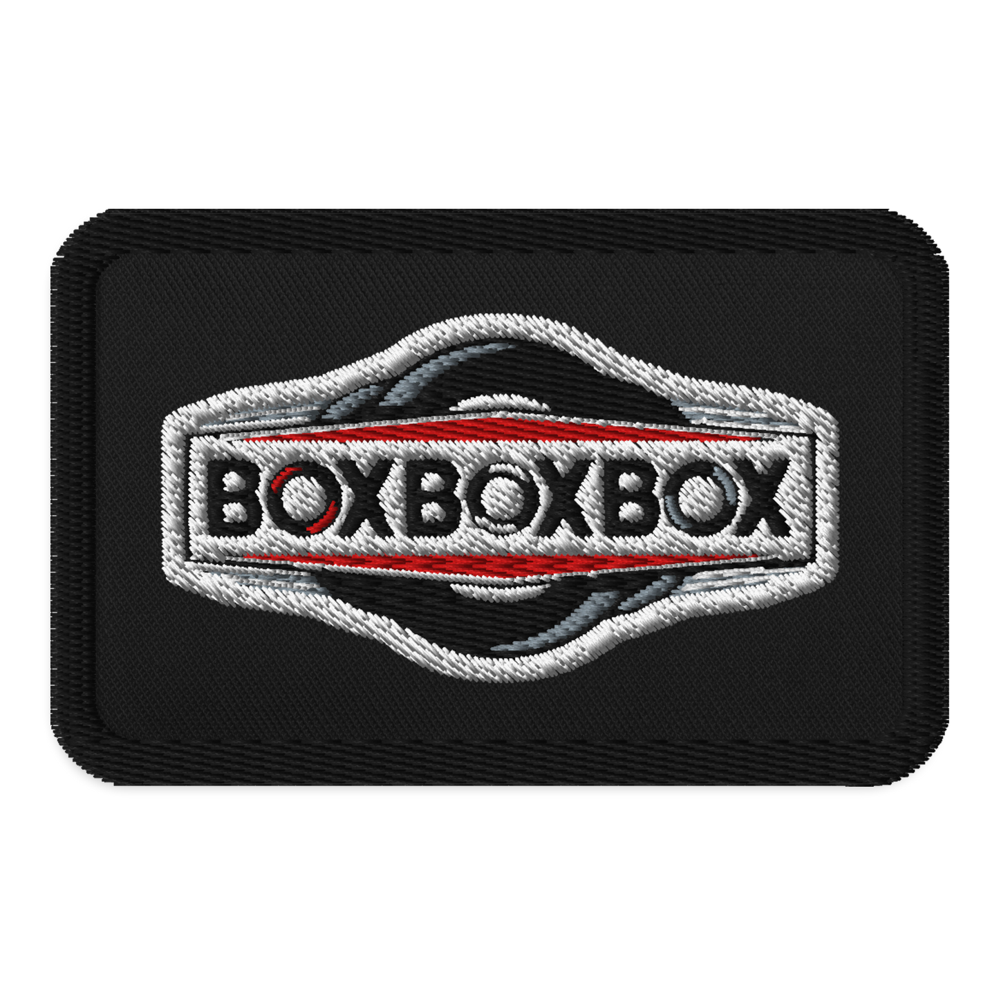 Box Box Box Formula One Designed Embroidered Patch