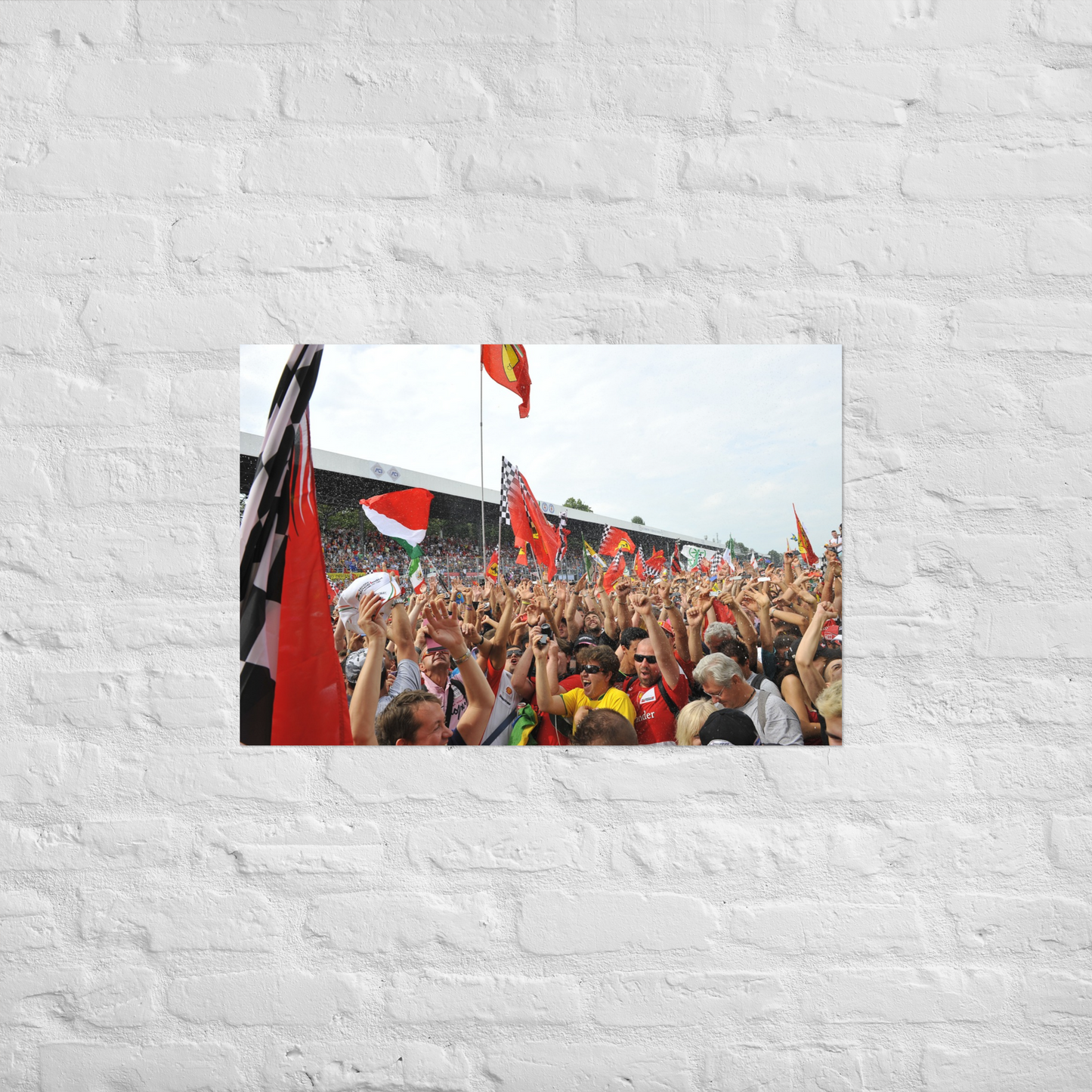 Formula One Cheering Fans 20"x30" Bedroom Wall Poster