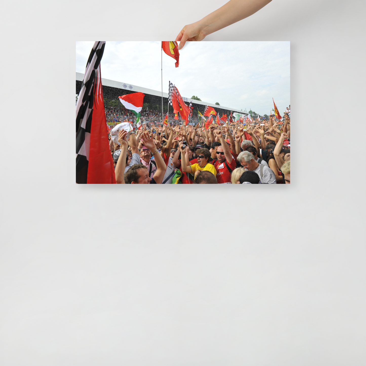 Formula One Cheering Fans 20"x30" Bedroom Wall Poster