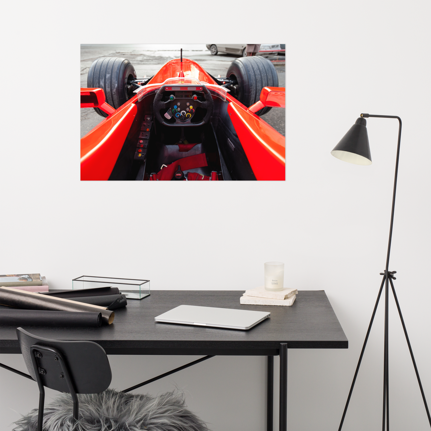 Formula 1 Cockpit View Wall Art - 24"x36