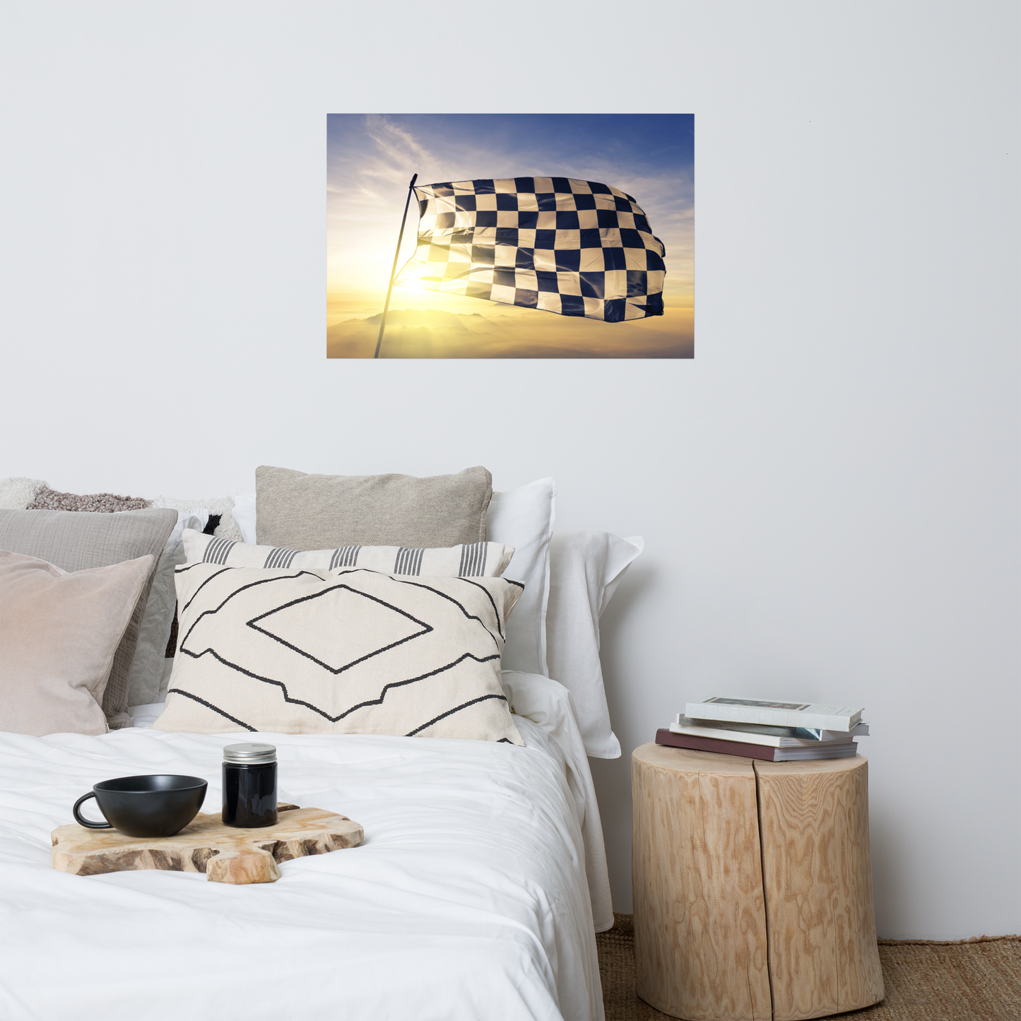 Formula One Checkered Flag Wall Poster