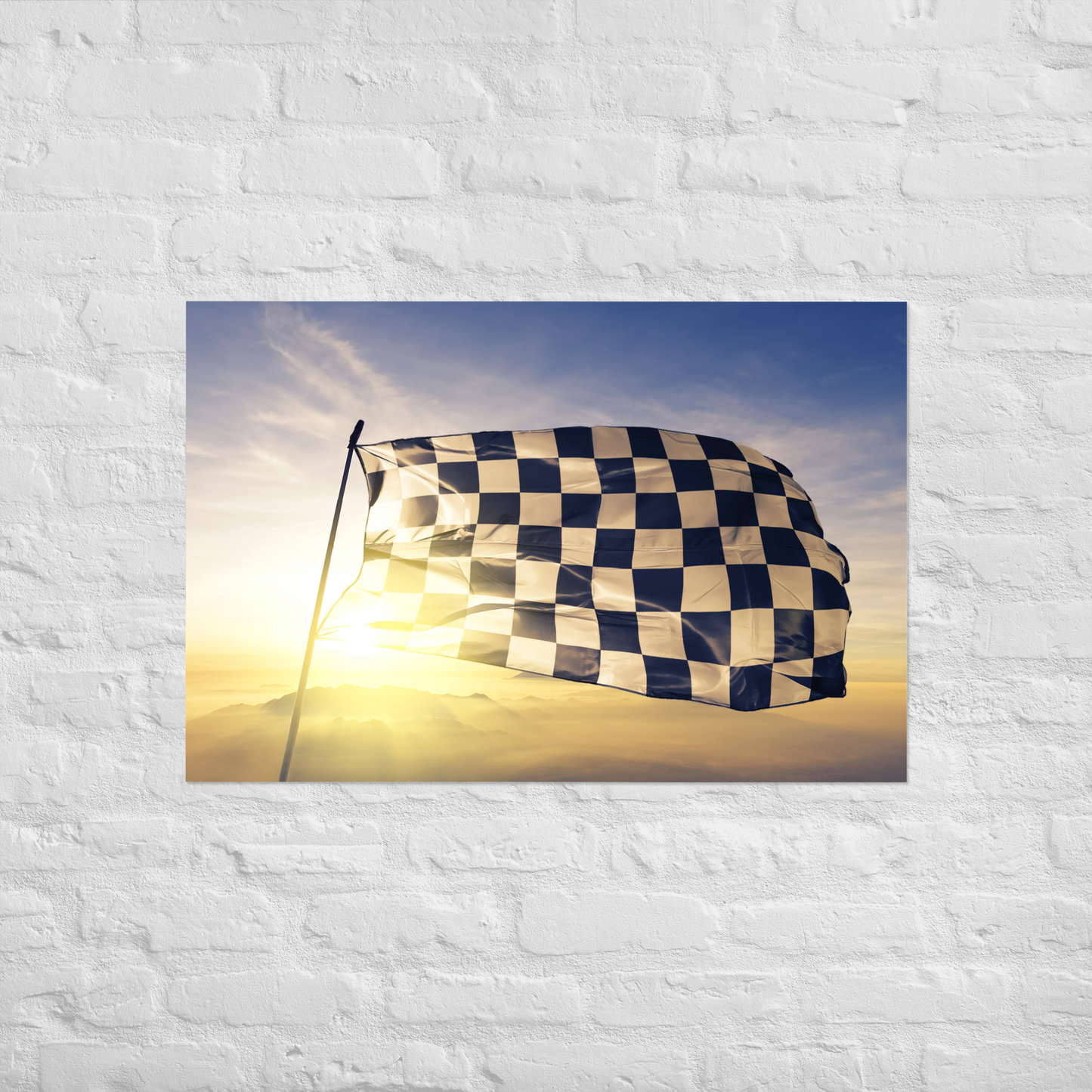 Formula One Checkered Flag Wall Poster