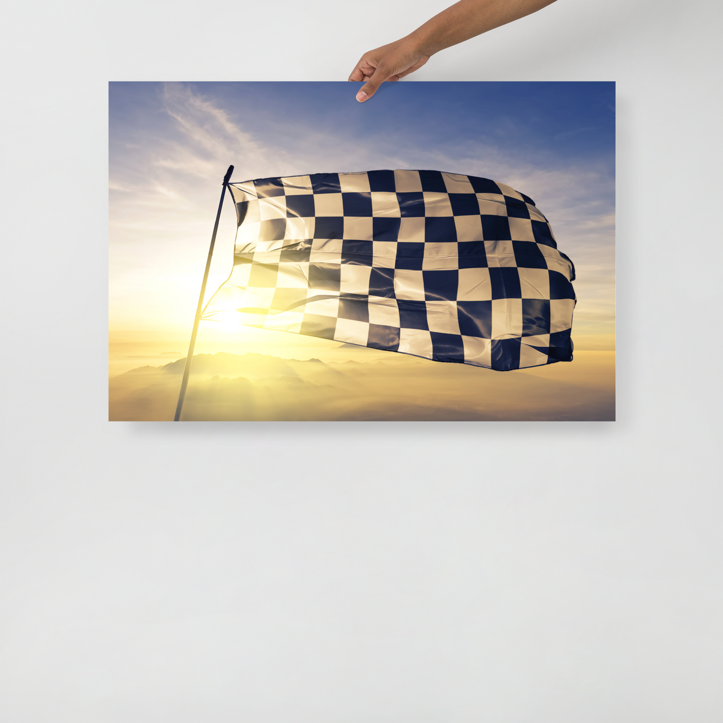 Formula One Checkered Flag Wall Poster