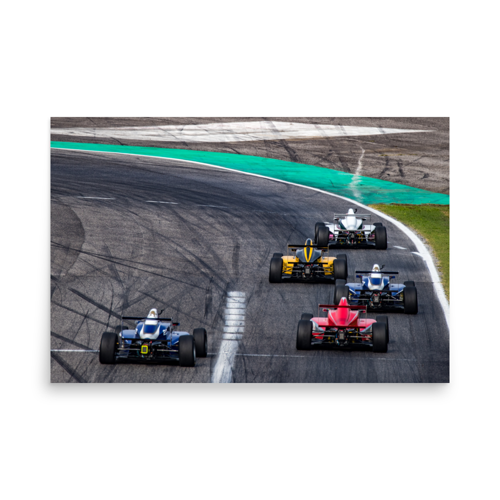 Formula One Racing Cars 24"X36" Wall Poster