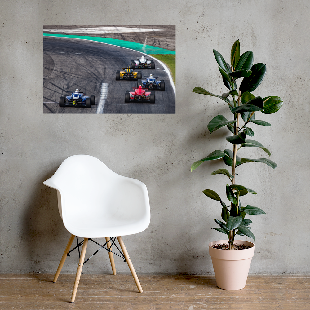 Formula One Racing Cars 24"X36" Wall Poster