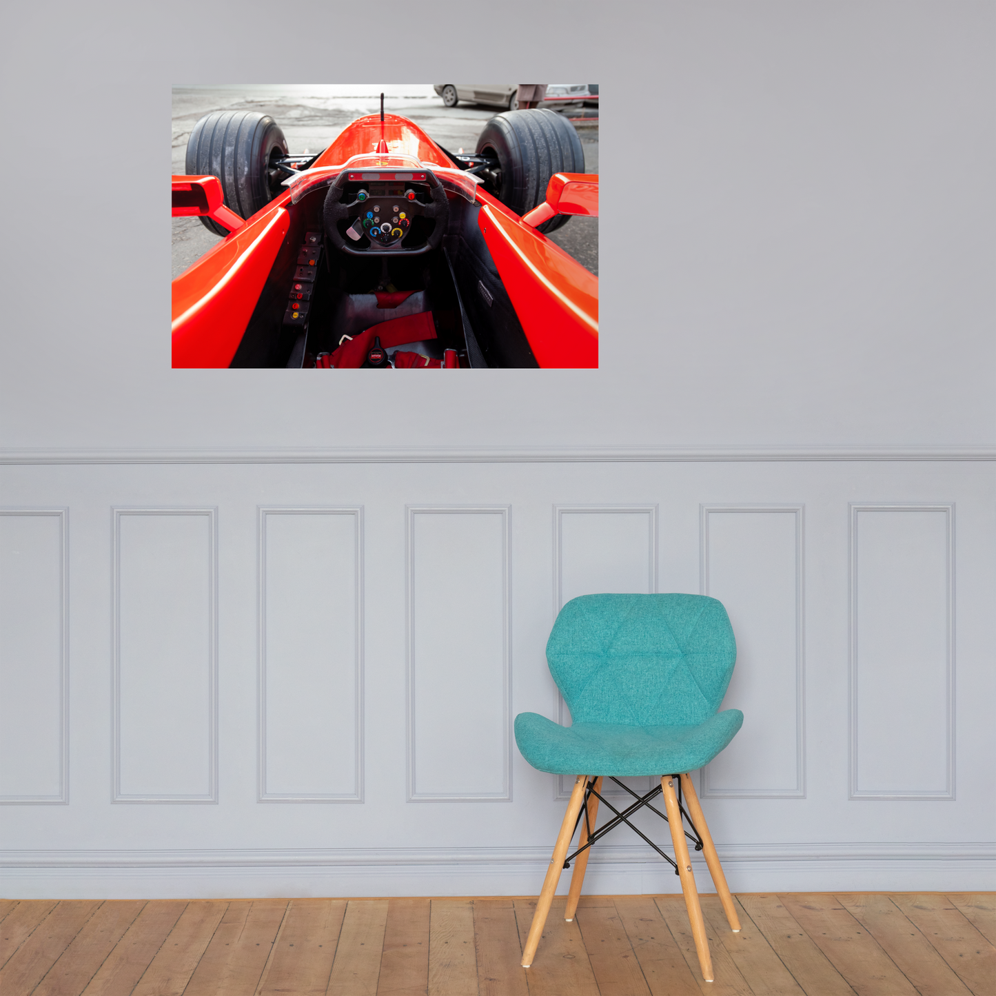 Formula 1 Cockpit View Wall Art - 24"x36