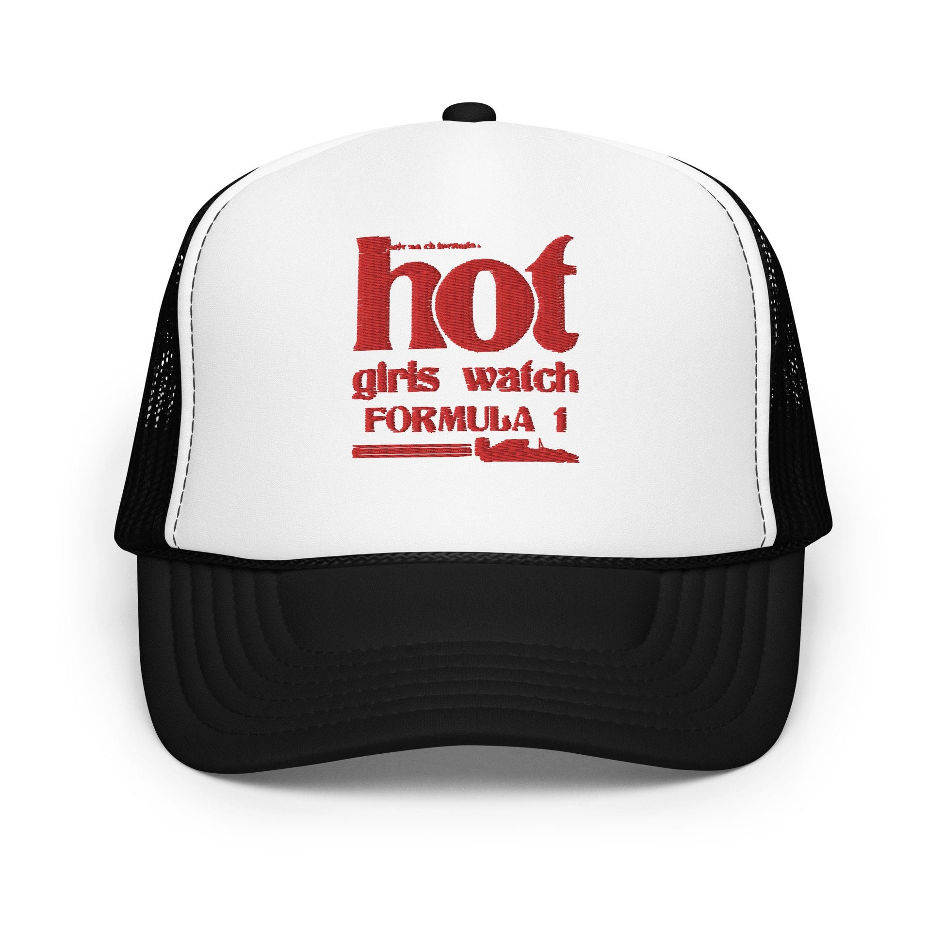 Hot Girls Watch Formula One - Foam Trucker Hat, F1 Hat, Formula One Merch, F1 Gifts, Racing, Ferrari, Sports