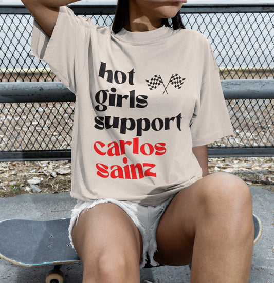 Hot Girls Support Carols Sainz - Formula 1 Shirt, F1 Gift, Ferrari F1, Racing, Sports