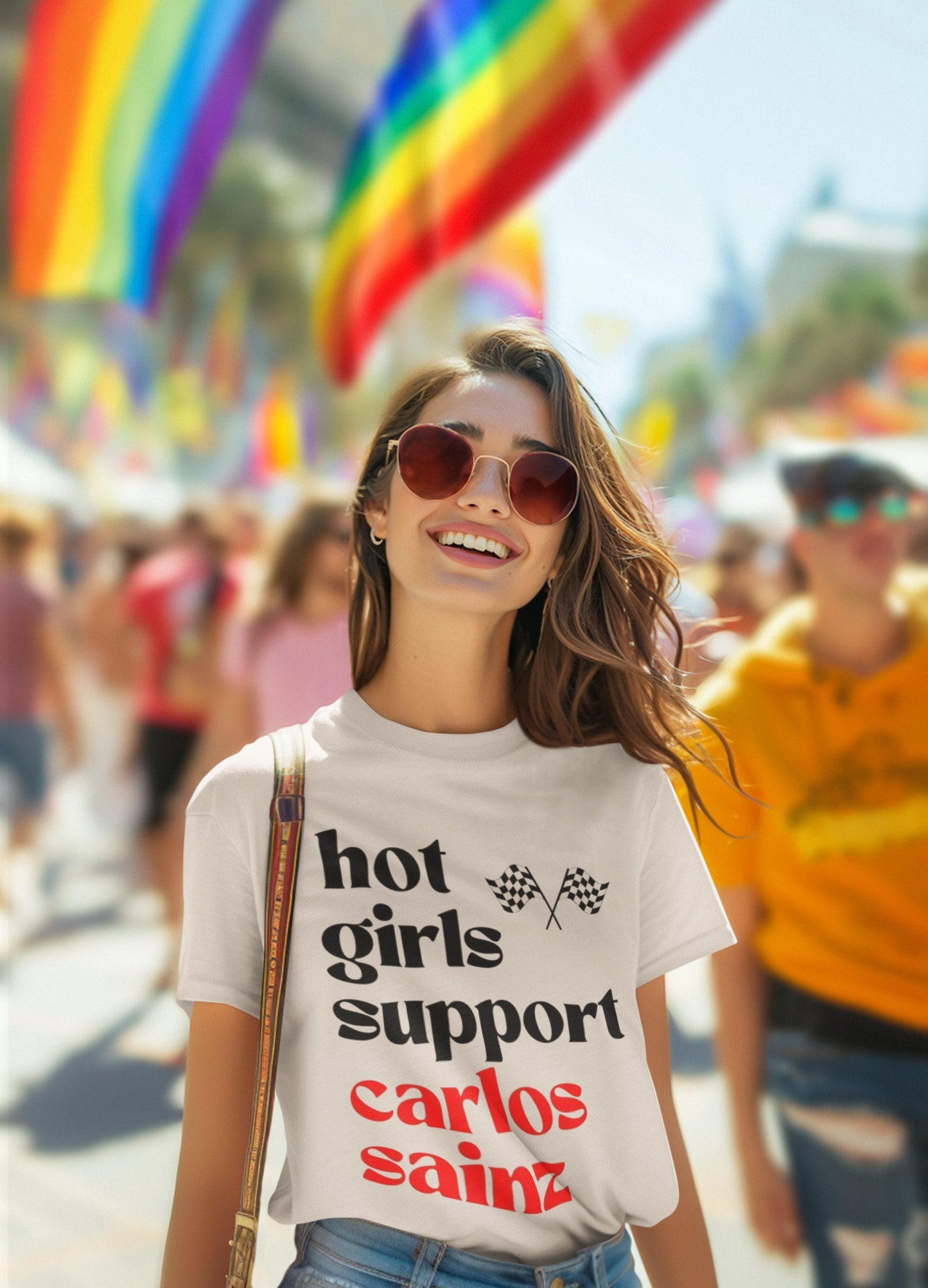 Hot Girls Support Carols Sainz - Formula 1 Shirt, F1 Gift, Ferrari F1, Racing, Sports