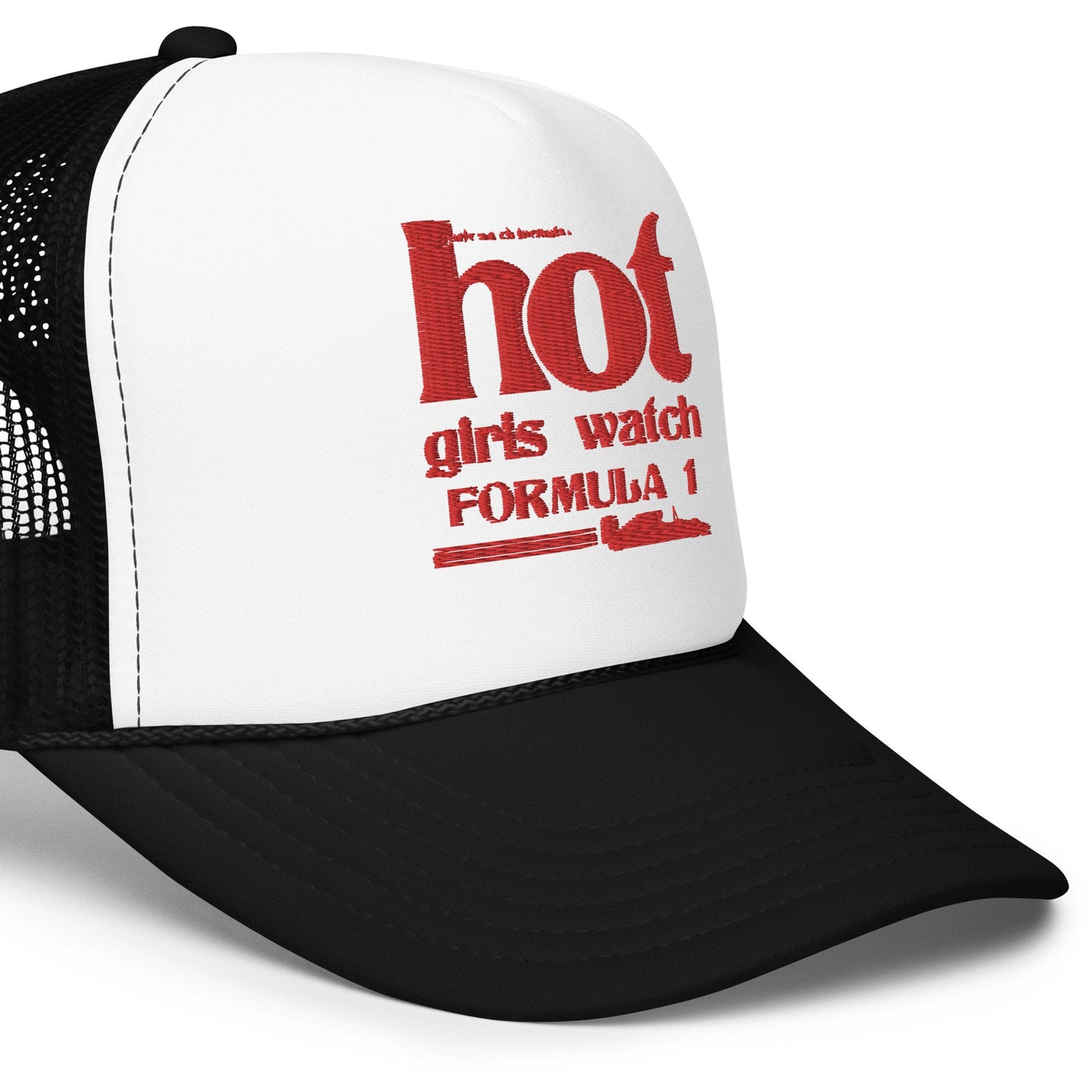 Hot Girls Watch Formula One - Foam Trucker Hat, F1 Hat, Formula One Merch, F1 Gifts, Racing, Ferrari, Sports