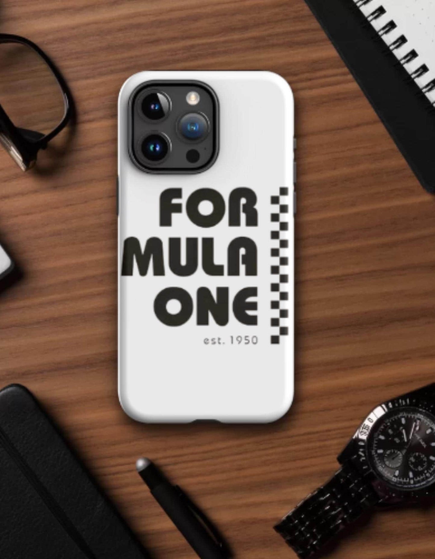 Formula One est 1950 Tough Case for iPhone®, F1 Racing, Formula One, F1 Gifts, F1 Accessories, Phone Cases, Phone Accessories