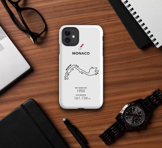 Monaco Grand Prix Formula One Race Track Tough Case for iPhone® - Formula One Phone Case, F1 Accessories, Phone Cases, Phone Accessories, F1