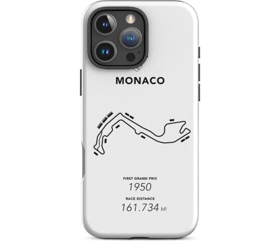 Monaco Grand Prix Formula One Race Track Tough Case for iPhone® - Formula One Phone Case, F1 Accessories, Phone Cases, Phone Accessories, F1