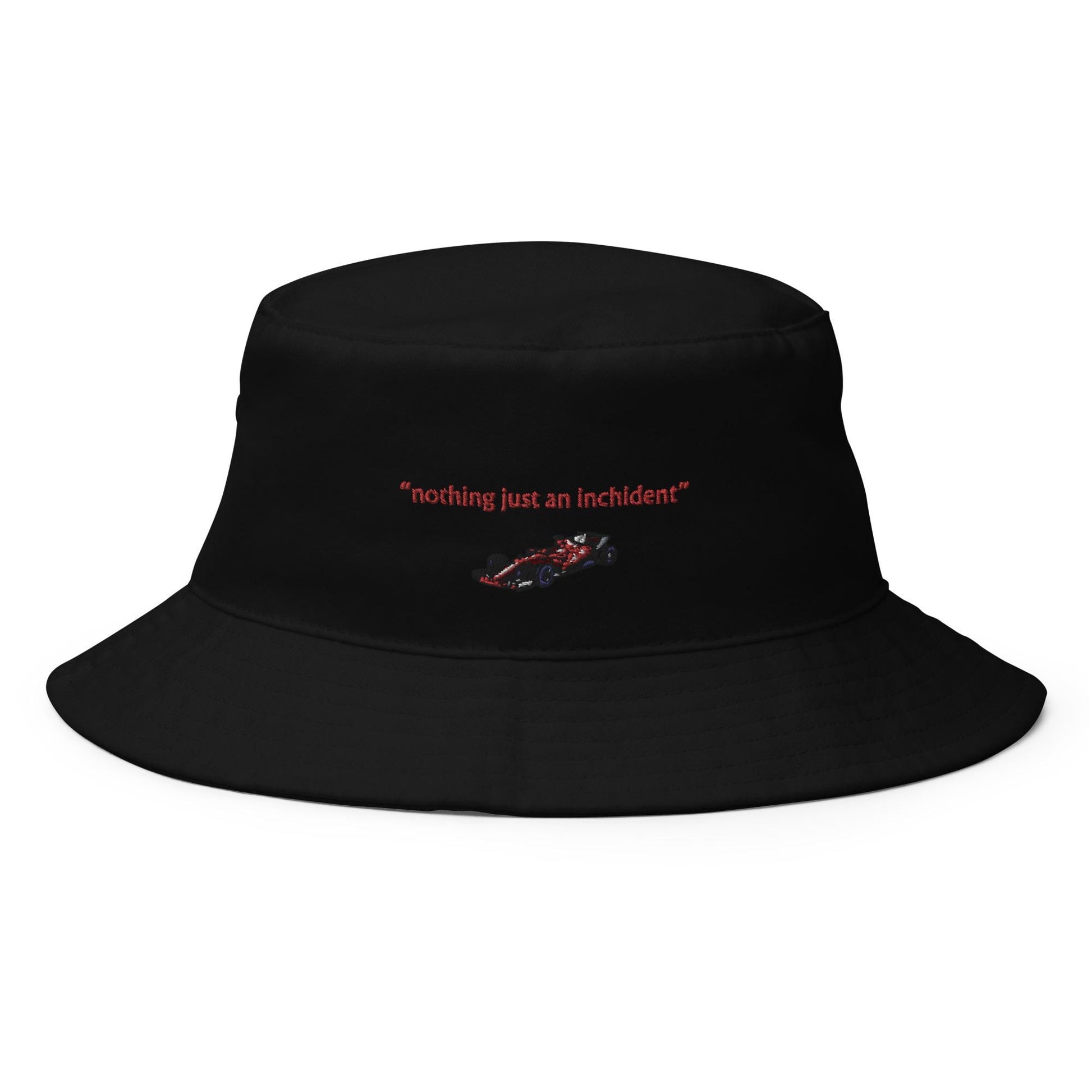 Carlos Sainz Ferrari F1 &#39;nothing just an inchident&#39; Bucket Hat - Ferrari Hats, Formula One Hats, F1 Gifts, F1 Accessories, Ferrari F1