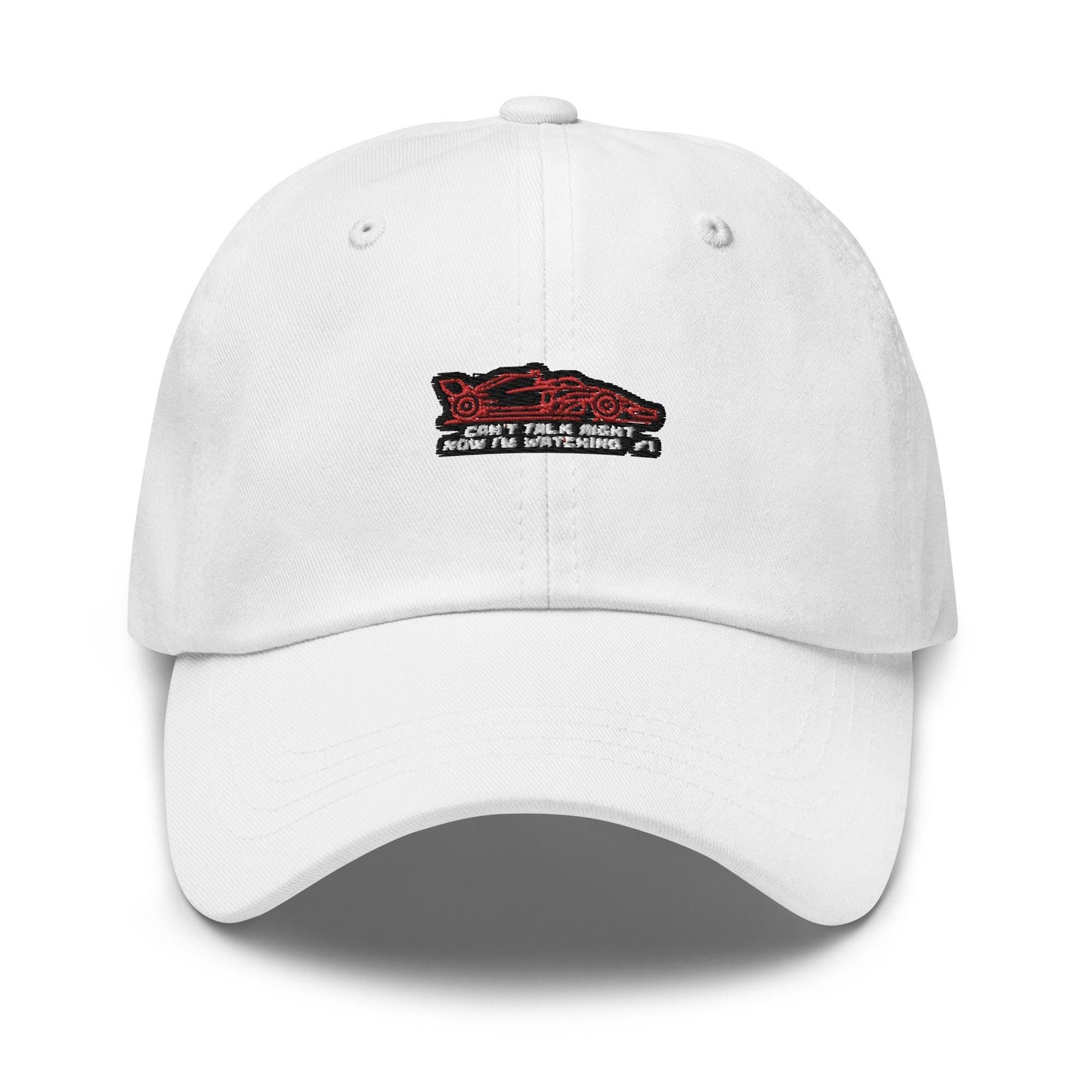 Can&#39;t Talk Right Now I&#39;m Watching Formula 1 - Formula One Hats, Formula 1 Gifts, F1 Hats, F1 Accessories, Ferrari F1, Charles Leclerc