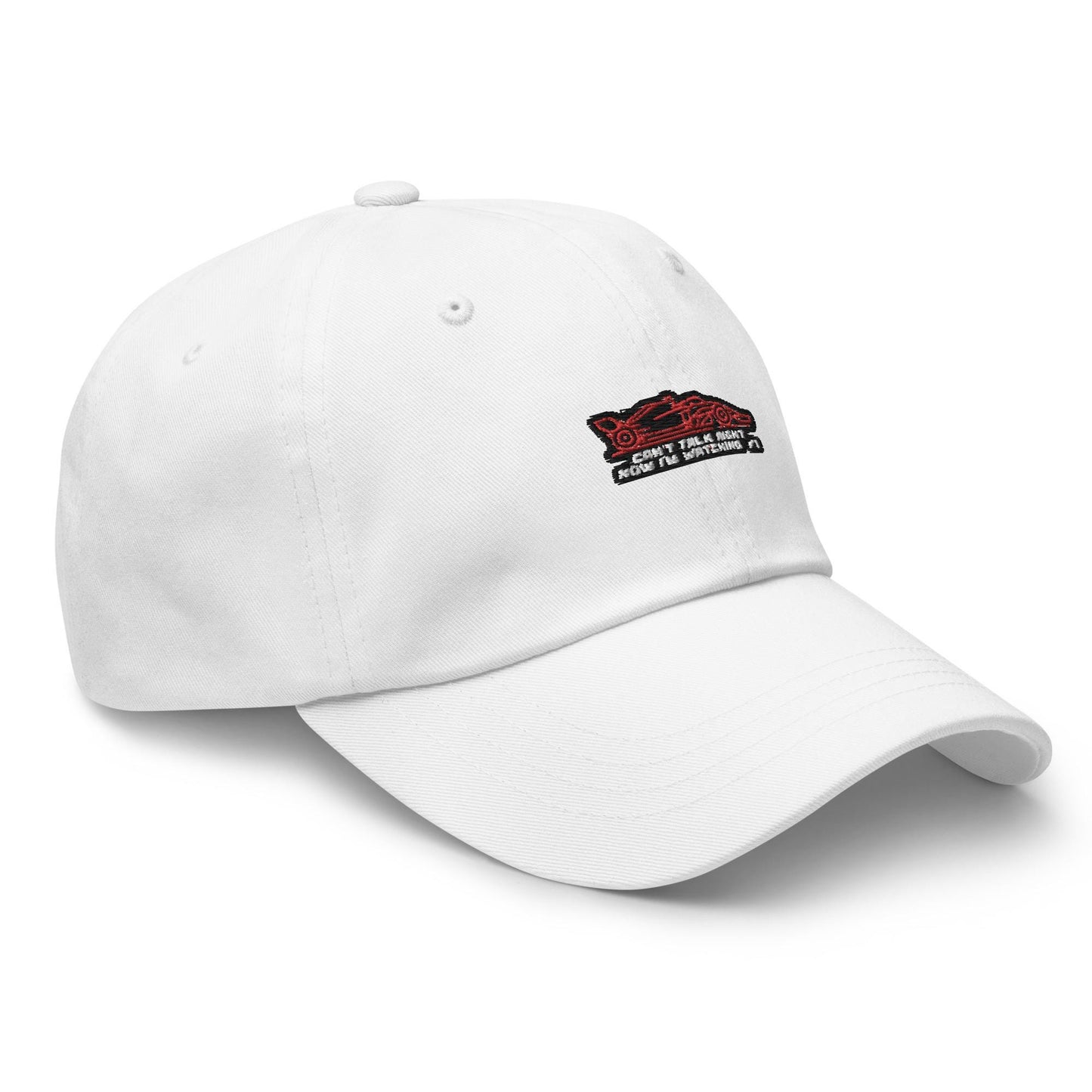 Can&#39;t Talk Right Now I&#39;m Watching Formula 1 - Formula One Hats, Formula 1 Gifts, F1 Hats, F1 Accessories, Ferrari F1, Charles Leclerc