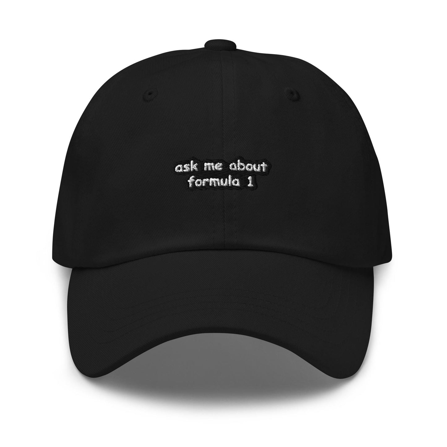 Ask Me About Formula One Racing Dad hat - Formula 1 Hat, Formula One Gifts, F1 Accessories, F1 Hats, Ferrari F1, McLaren F1