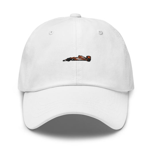 McLaren F1 Car Dad Hat - McLaren Formula One Racing, Lando Norris, F1 Hats, F1 Accessories, Dad Hats, F1 Gifts