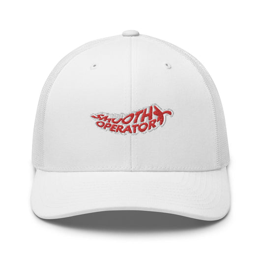 Carlos Sainz &quot;Smooth Operator&quot; Chili Pepper Formula One Trucker Hat, F1 Ferrari Racing Hats, Formula 1 Gifts, F1 Hat, F1 Accessories