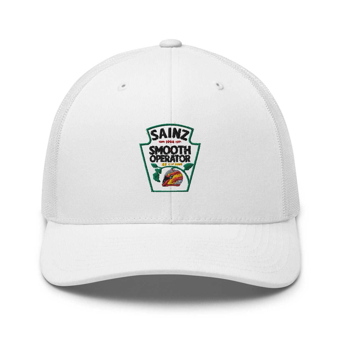 Sainz Smooth Operator Formula 1 Design Trucker Hat - Formula One Hat, Formula 1 Gifts, F1 Accessories, Carlos Sainz, Ferrari F1