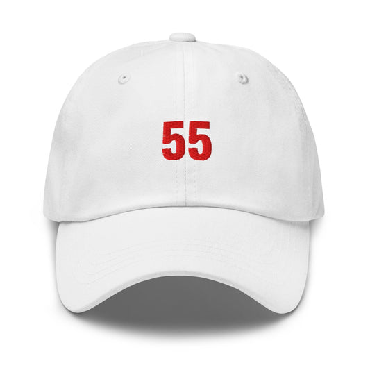 Sainz 55 Formula One Racing Dad Hat - Formula 1 Hats, Formula One Gift, F1 Accessories, F1 Hats, Carlos Sainz, Ferrari F1