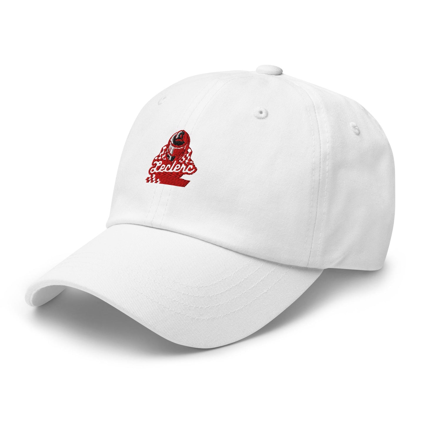 Leclerc Racing Design Baseball Cap - Formula 1 Hats. Formula 1 Apparel, Formula 1 Merchandise, Charles Leclerc Apparel, Ferrari F1 Apparel