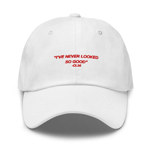 I&#39;ve Never Looked So Good CL16 - Formula 1 Hat, Formula One Gifts, F1 Accessories, Ferrari F1, Charles Leclerc, Formula 1 Apparel