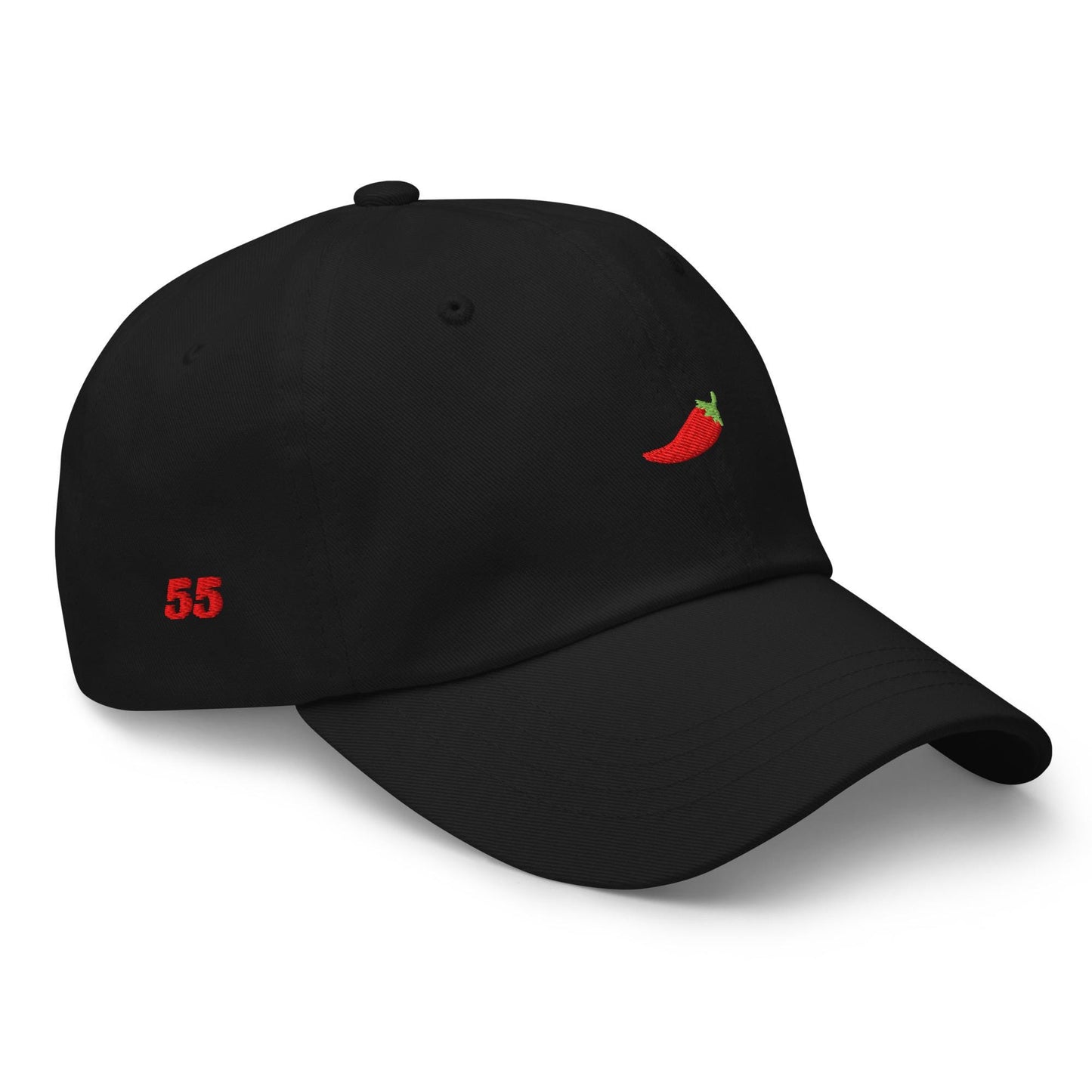 Sainz 55 Smooth Operator Chili Pepper Dad Hat - Formula 1 Hats, Formula One Caps, F1 Gifts and Accessories, Carlos Sainz F1, Smooth Operator