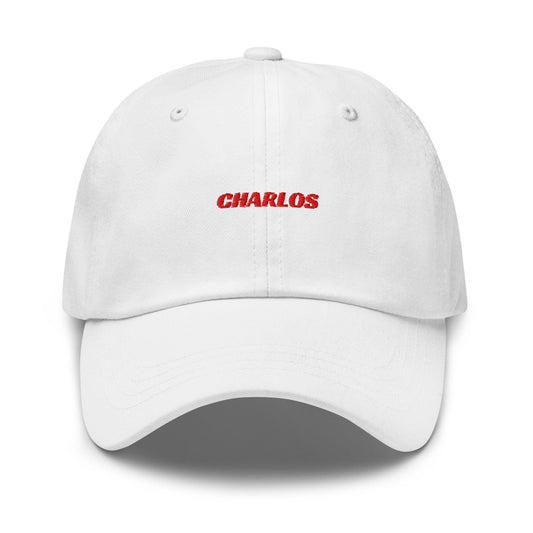 Charlos Formula 1 Dad Hat - Charles Leclerc, Carlos Sainz, Ferrari F1, Formula 1 Hats, Formula 1 Gifts, Formula 1 Apparel