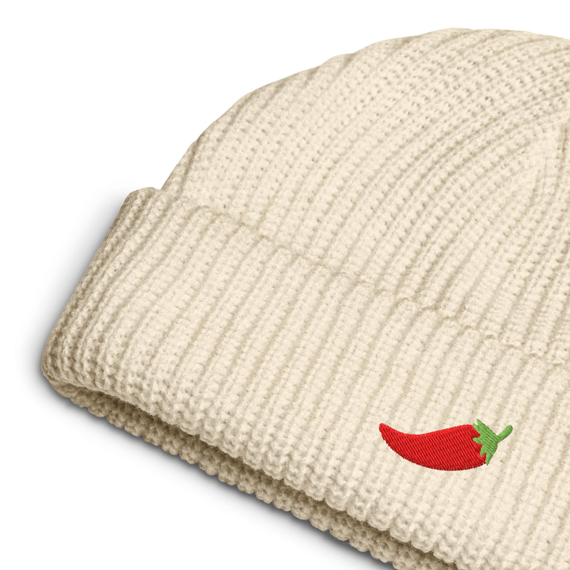 Sainz Red Chili Pepper Fisherman Beanie - Formula 1 Beanie, Formula 1 Winter Hat, Formula 1 Apparel, Carlos Sainz, Ferrari F1