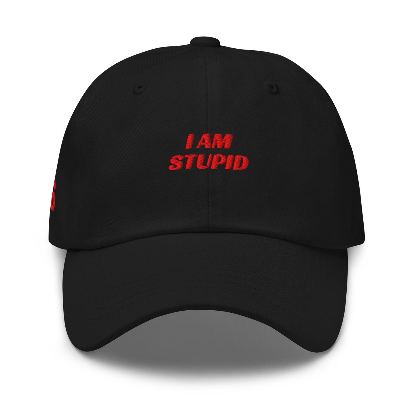 Leclerc 16 'I Am Stupid' Formula 1 Design Dad Hat - Unique Formula 1 Hats, Formula 1 Hats, Formula 1 Apparel, Gifts for F1 Lovers