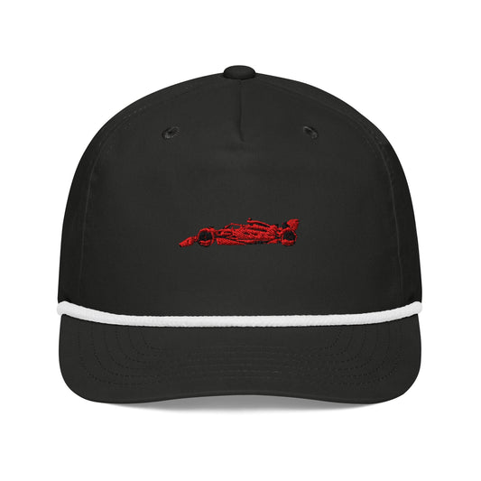 Ferrari F1 Race Car Snapback Rope Hat - Formula 1 Hats, Formula One Gifts, F1 Accessories, F1 Hats, Ferrari Racing, Charles Leclerc