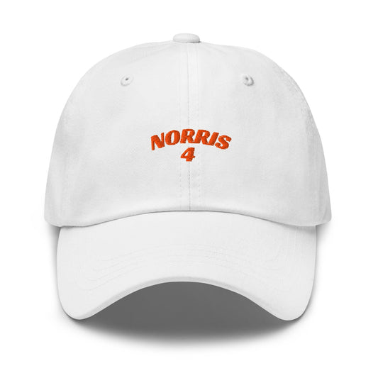 Norris 4 Formula 1 Design Dad Hat - Unique Formula 1 Hats, Formula 1 Apparel, Gifts for Formula 1 Lovers, Lando Norris, McLaren F1 Apparel