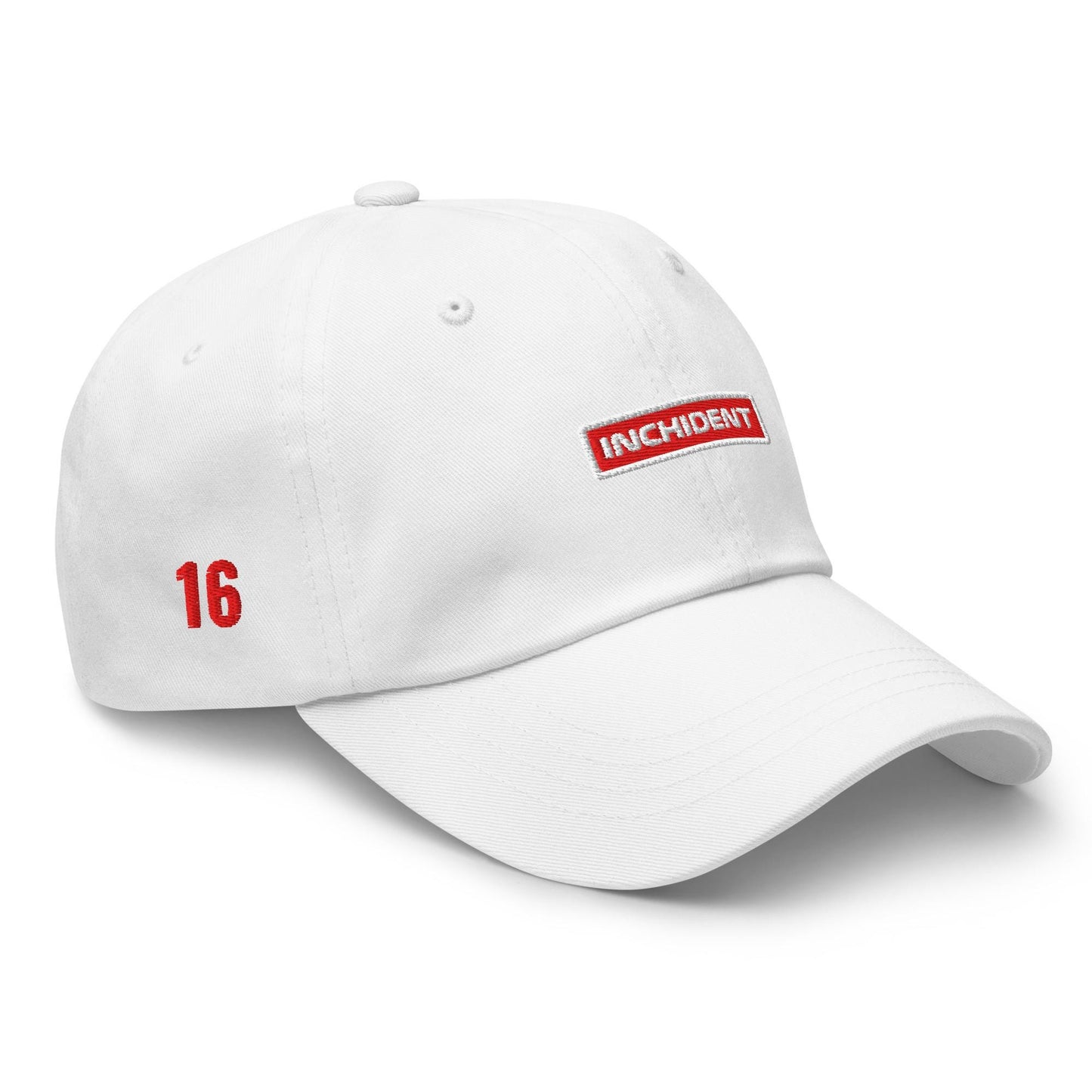 Charles Leclerc 16 &#39;Inchident&#39; Formula 1 Dad Hat - Ferrari Formula 1 Cap, Embroidered Formula 1 Hats, F1 Gifts and Accessories, F1 Apparel