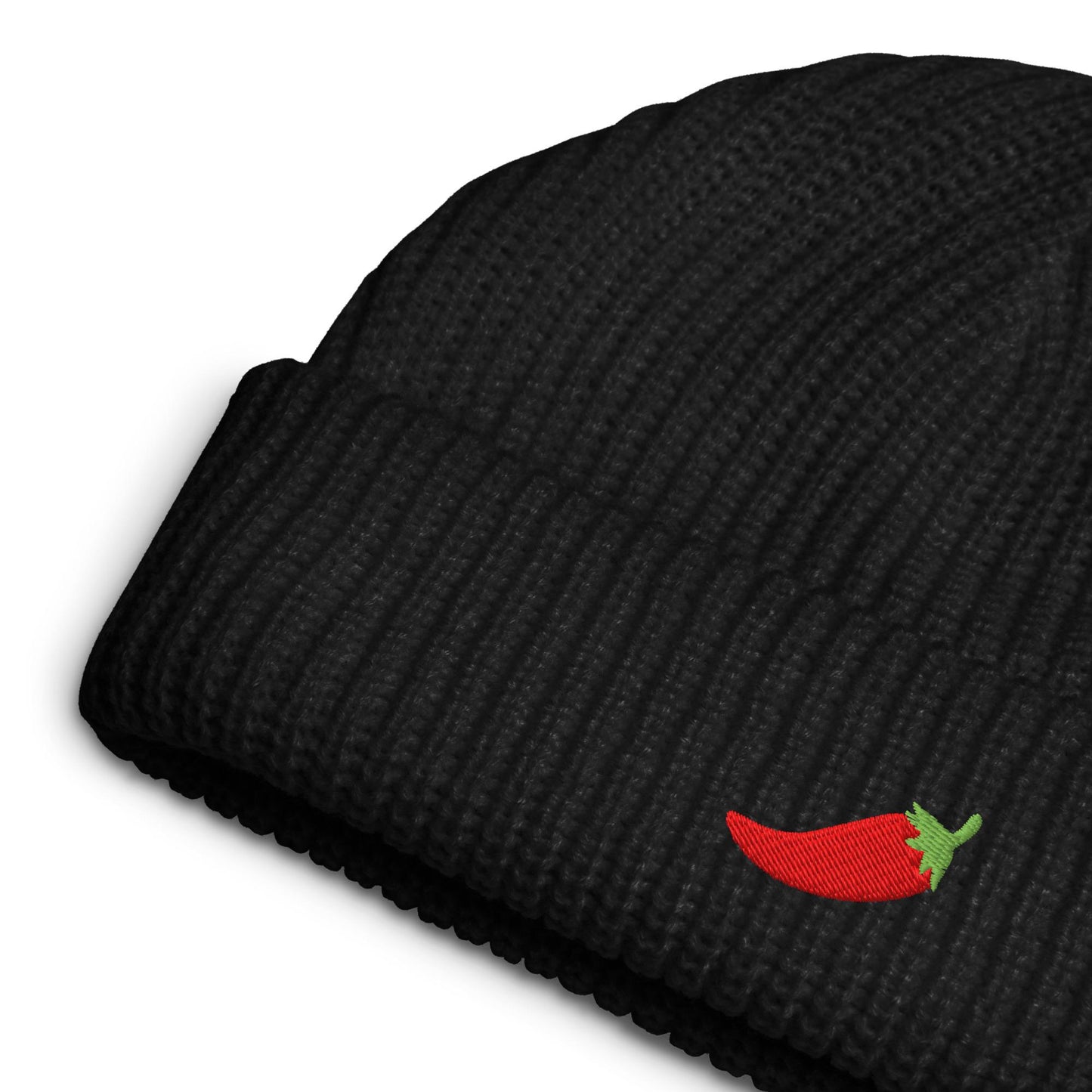 Sainz Red Chili Pepper Fisherman Beanie - Formula 1 Beanie, Formula 1 Winter Hat, Formula 1 Apparel, Carlos Sainz, Ferrari F1