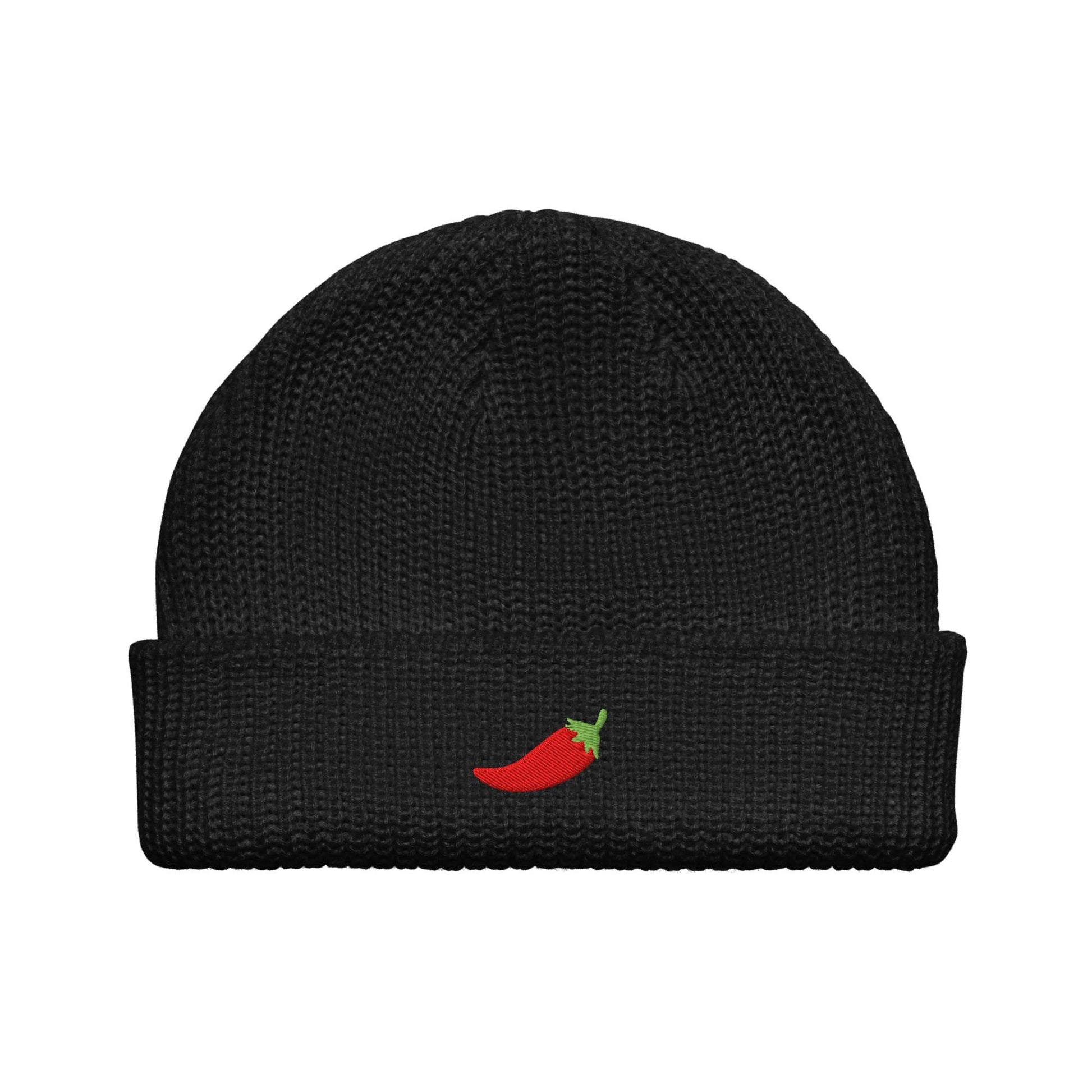 Sainz Red Chili Pepper Fisherman Beanie - Formula 1 Beanie, Formula 1 Winter Hat, Formula 1 Apparel, Carlos Sainz, Ferrari F1