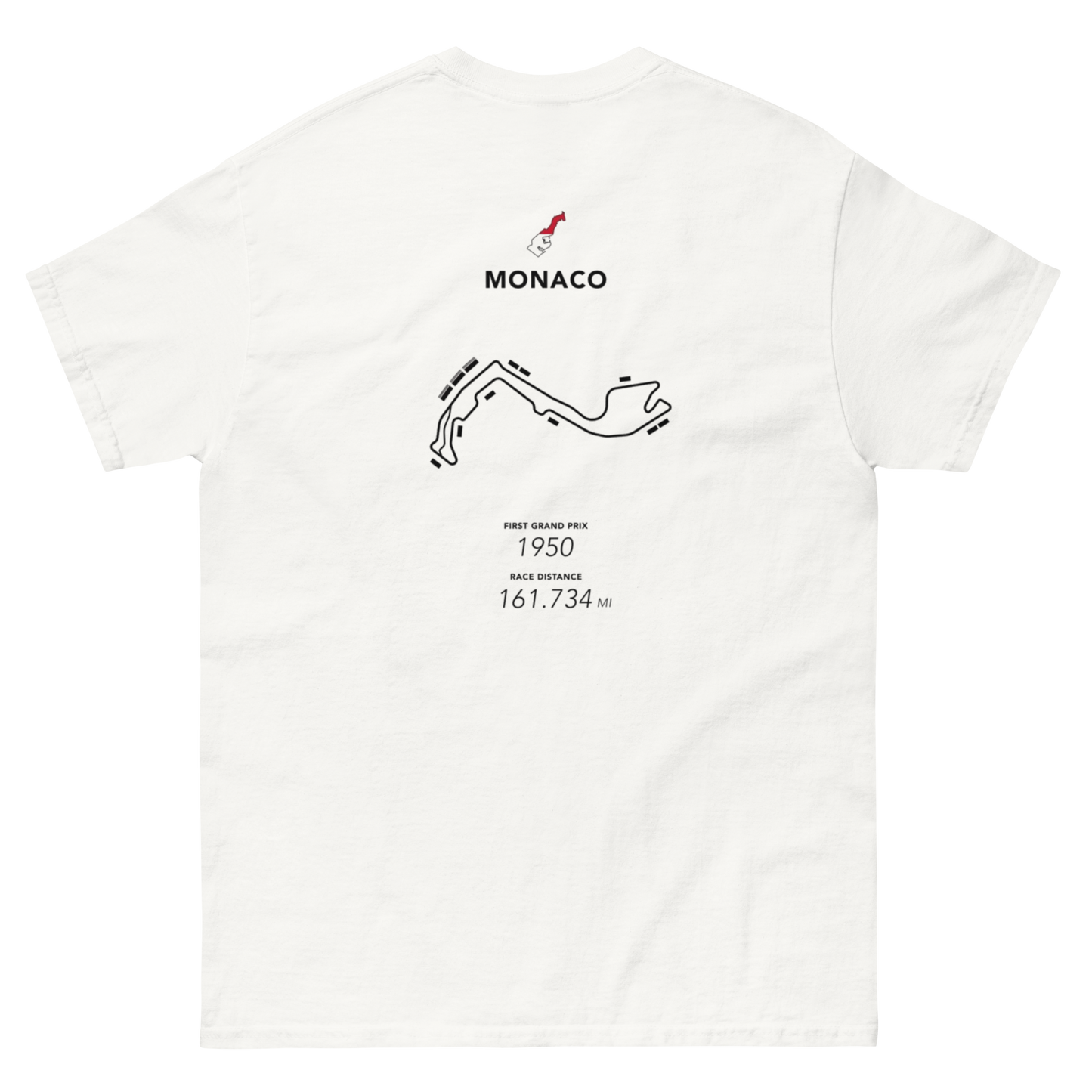 Monaco F1 T-Shirt Formula Racing Tee Circuit de Monte Carlo